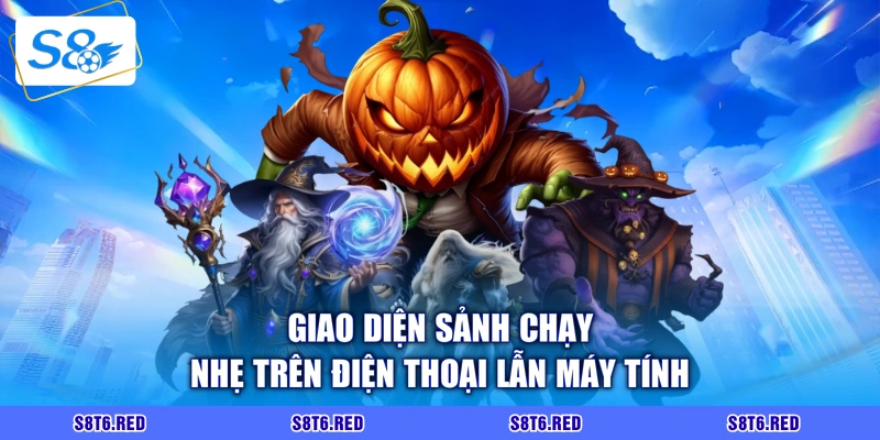 Giao diện sảnh chạy nhẹ trên điện thoại lẫn máy tính