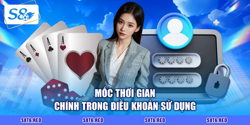 Mốc thời gian chính trong điều khoản sử dụng