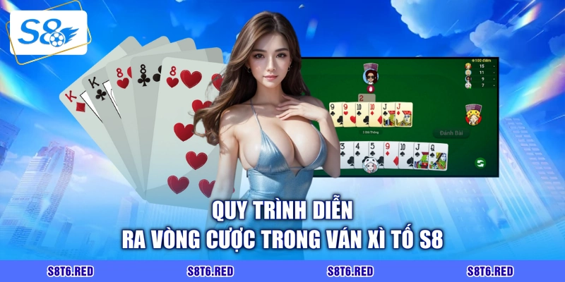 Quy trình diễn ra vòng cược trong ván xì tố S8